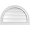 Ekena Millwork Round Top Surface Mount PVC Gable Vent: Functional, w/ 2"W x 2"P Brickmould Sill Frame, 24"W x 16"H GVPRT24X1603SF - alternate 1
